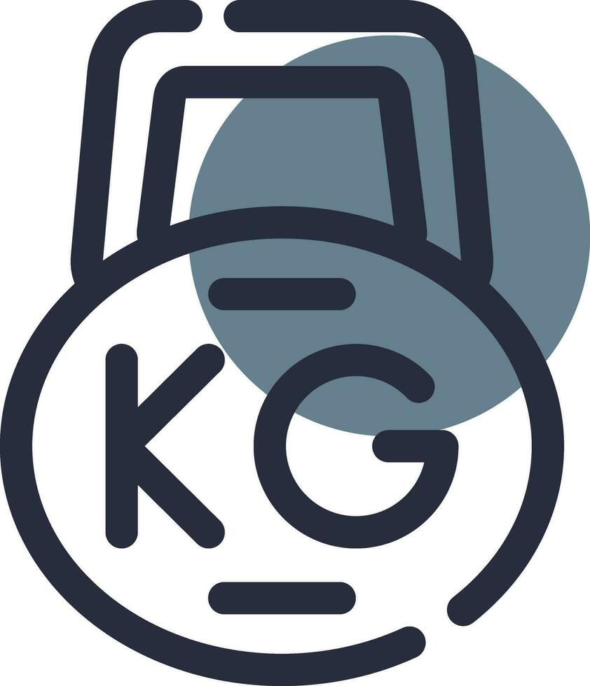Kettlebell Creative Icon Design vector