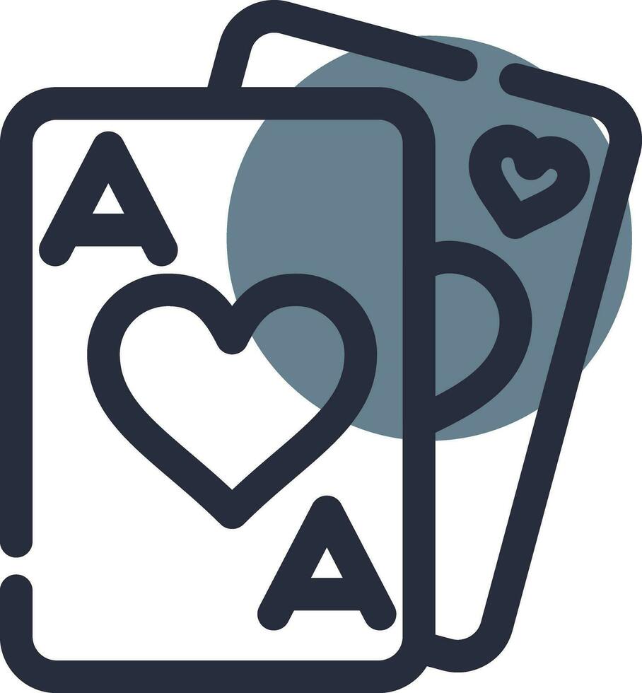 Playing Cards Creative Icon Design vector