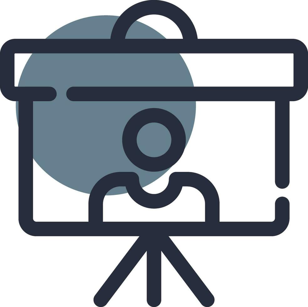 Projector Screen Creative Icon Design vector