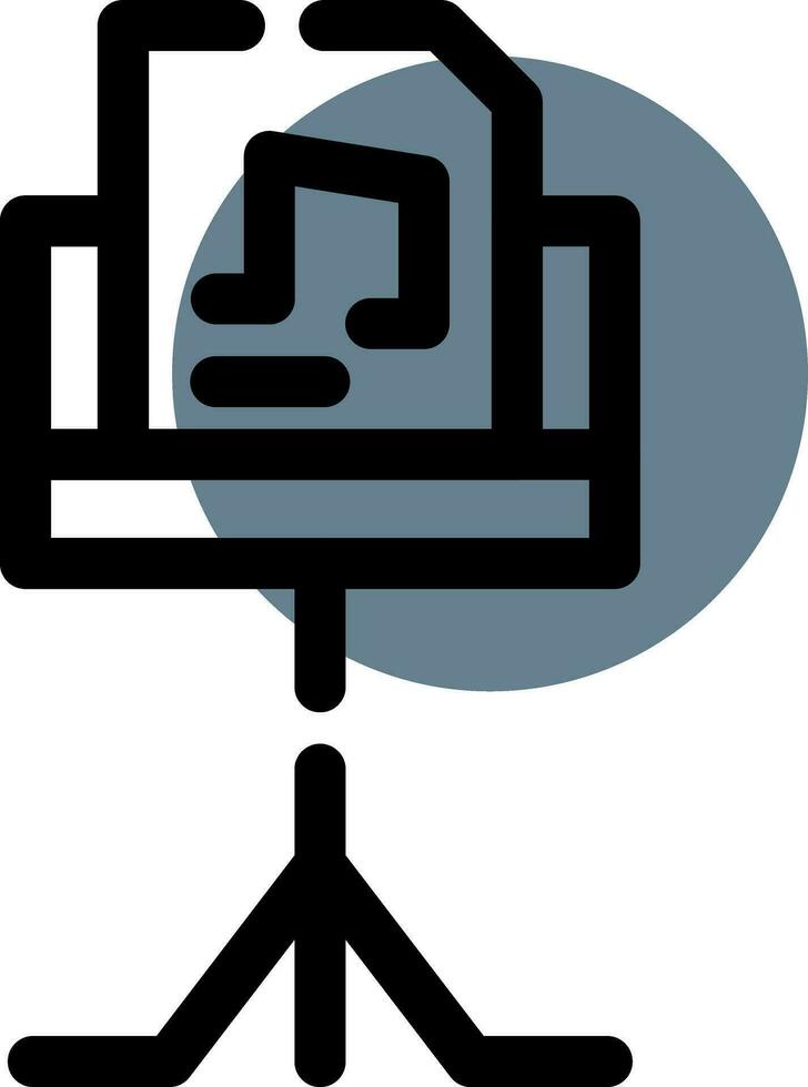 Music Stand Creative Icon Design vector