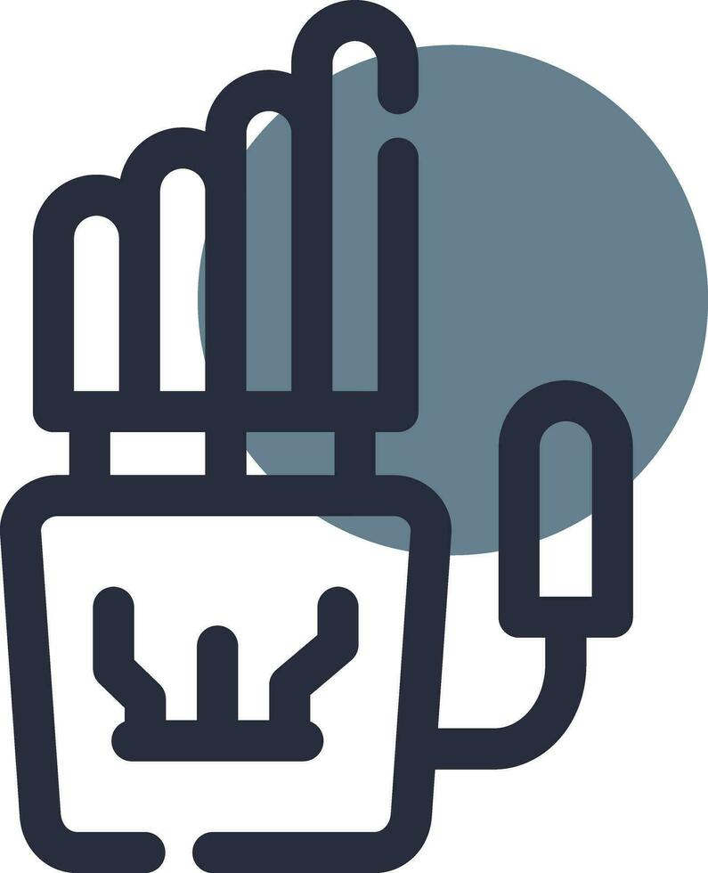 Robot Hand Creative Icon Design vector