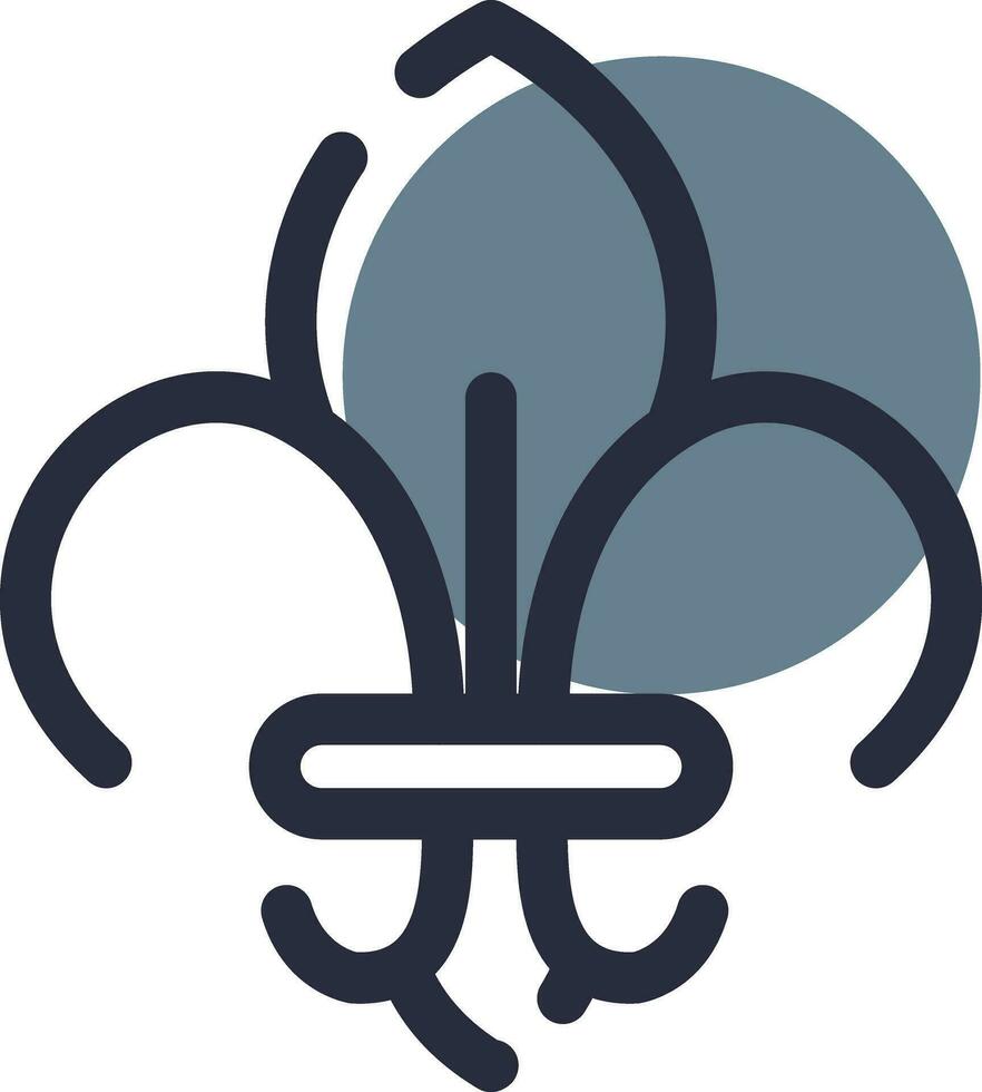 Fleur De Lis Creative Icon Design vector