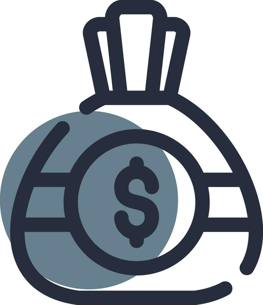 Money Bag Creative Icon Design vector