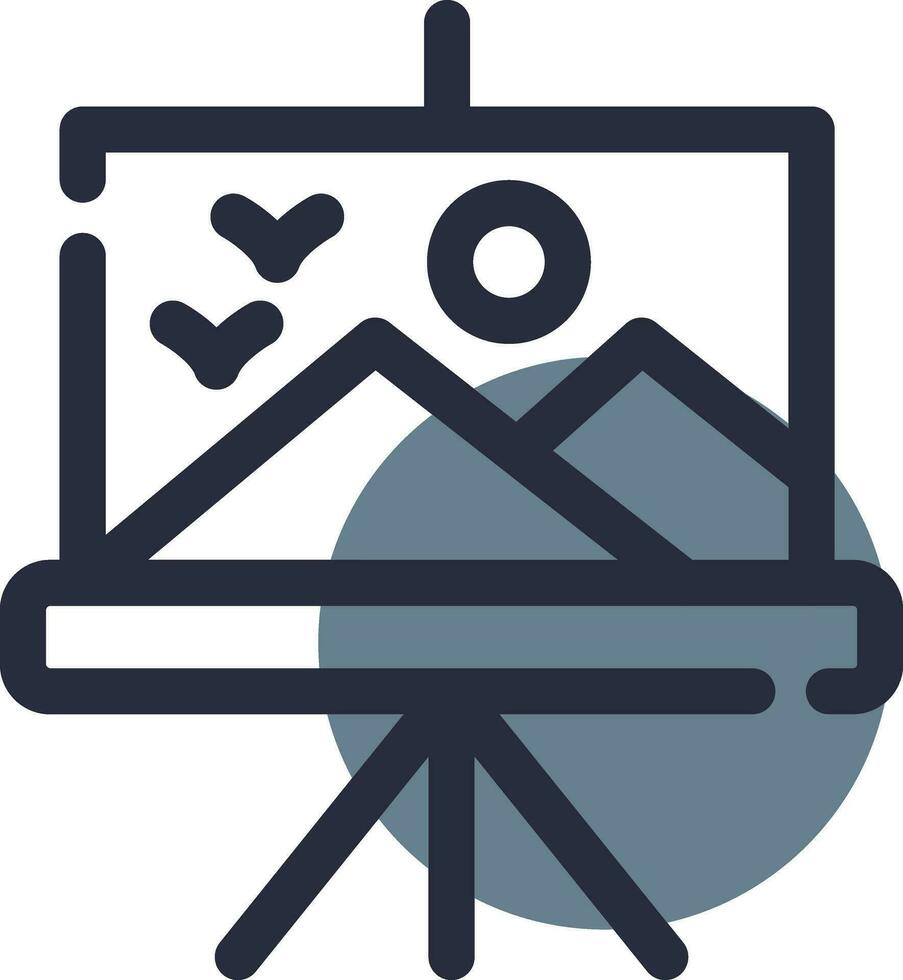 Canvas Creative Icon Design vector
