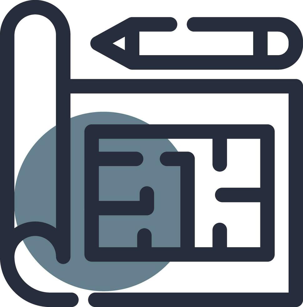 Blueprint Creative Icon Design vector