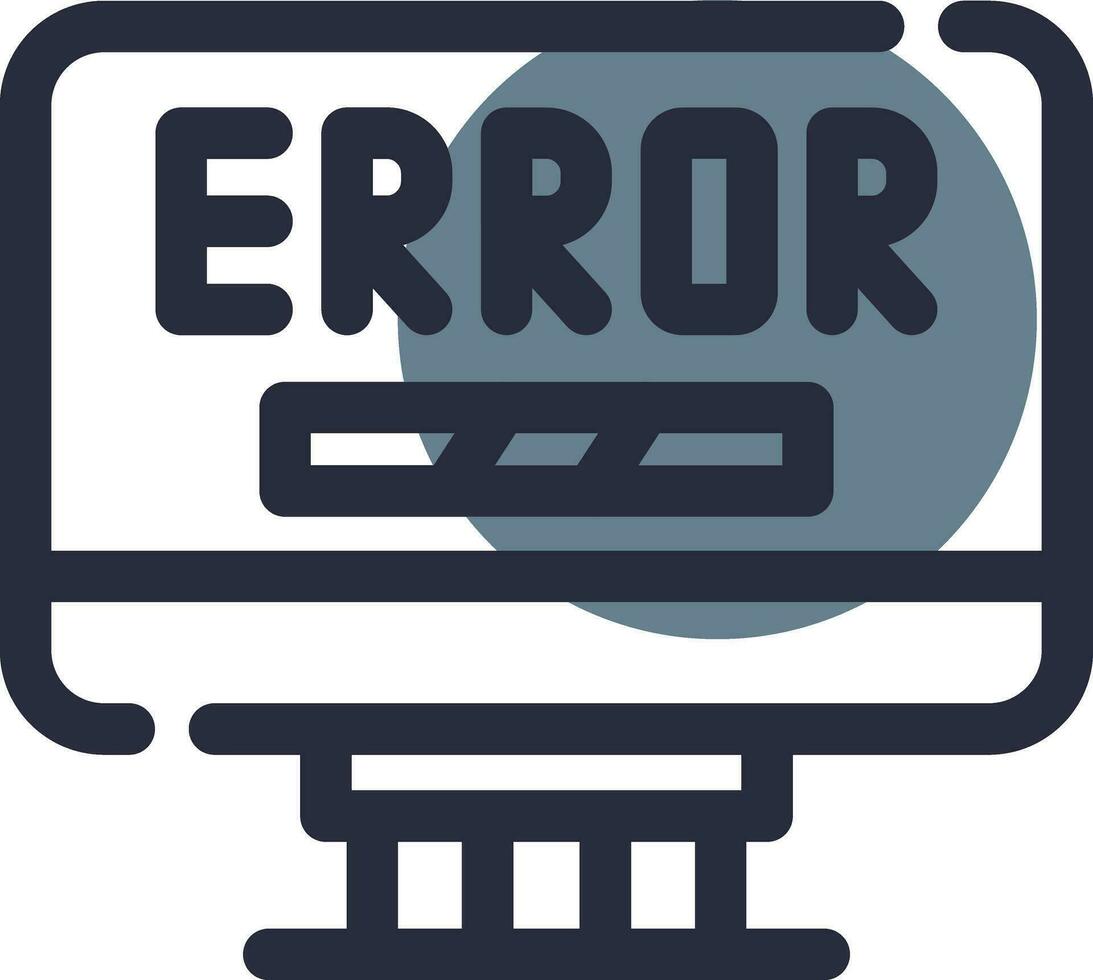 Error Creative Icon Design vector