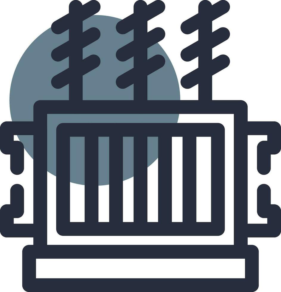 Power Transformer Creative Icon Design vector