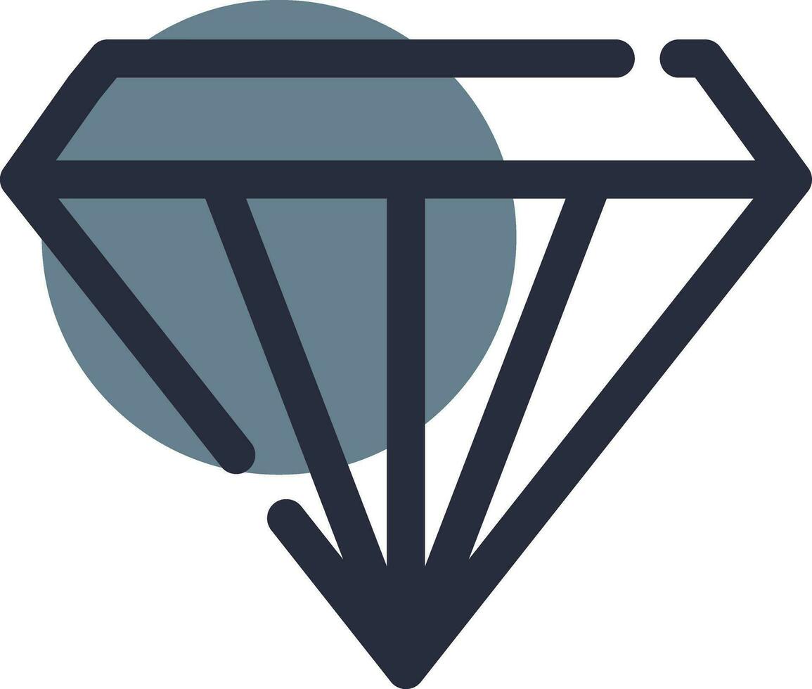 diseño de icono creativo de diamante vector