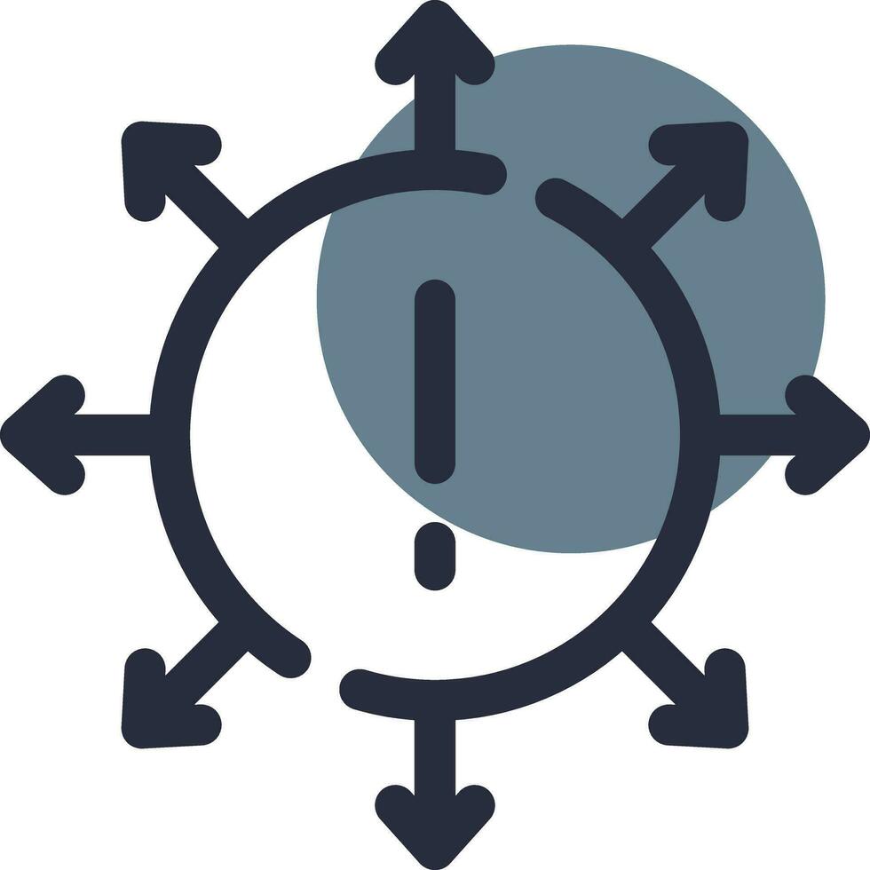 Diversification Creative Icon Design vector