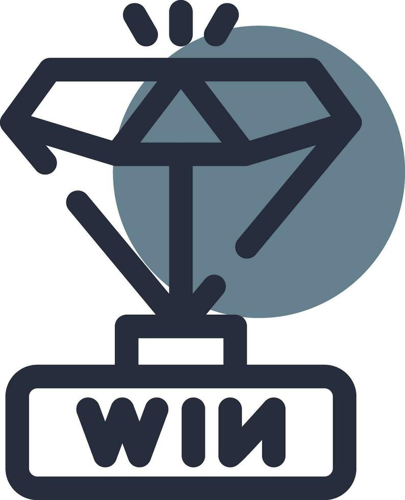 Winner Creative Icon Design vector