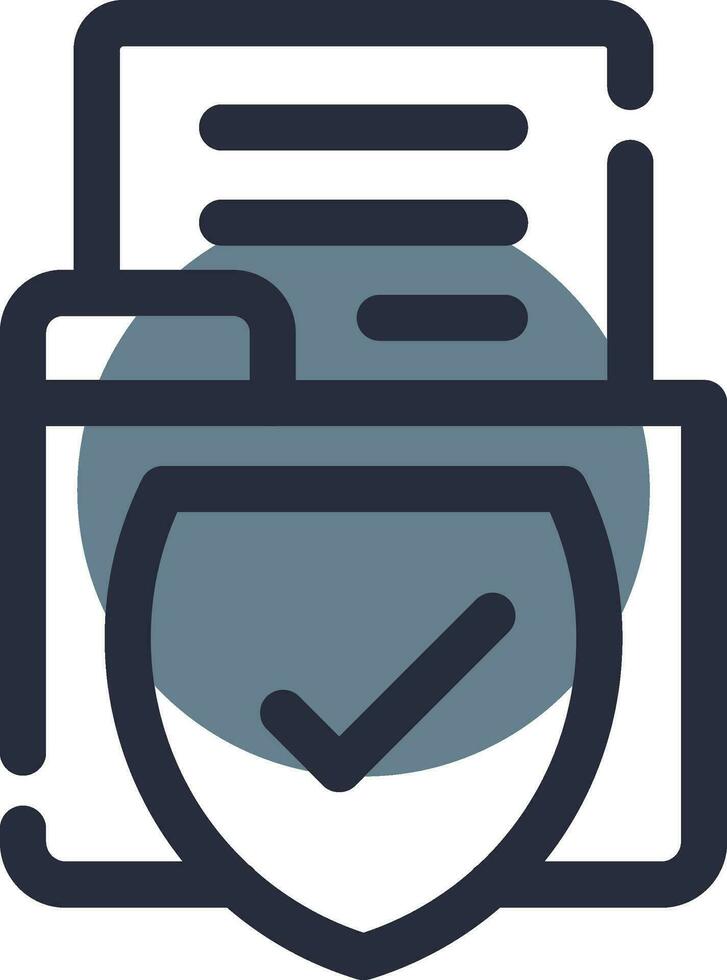 Secured Backup Creative Icon Design vector