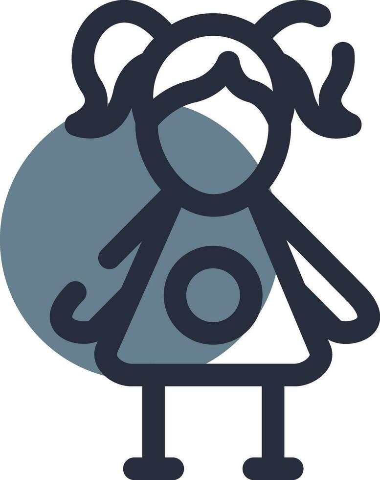Doll Creative Icon Design vector