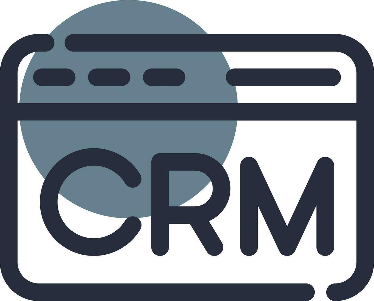 CRM Creative Icon Design vector
