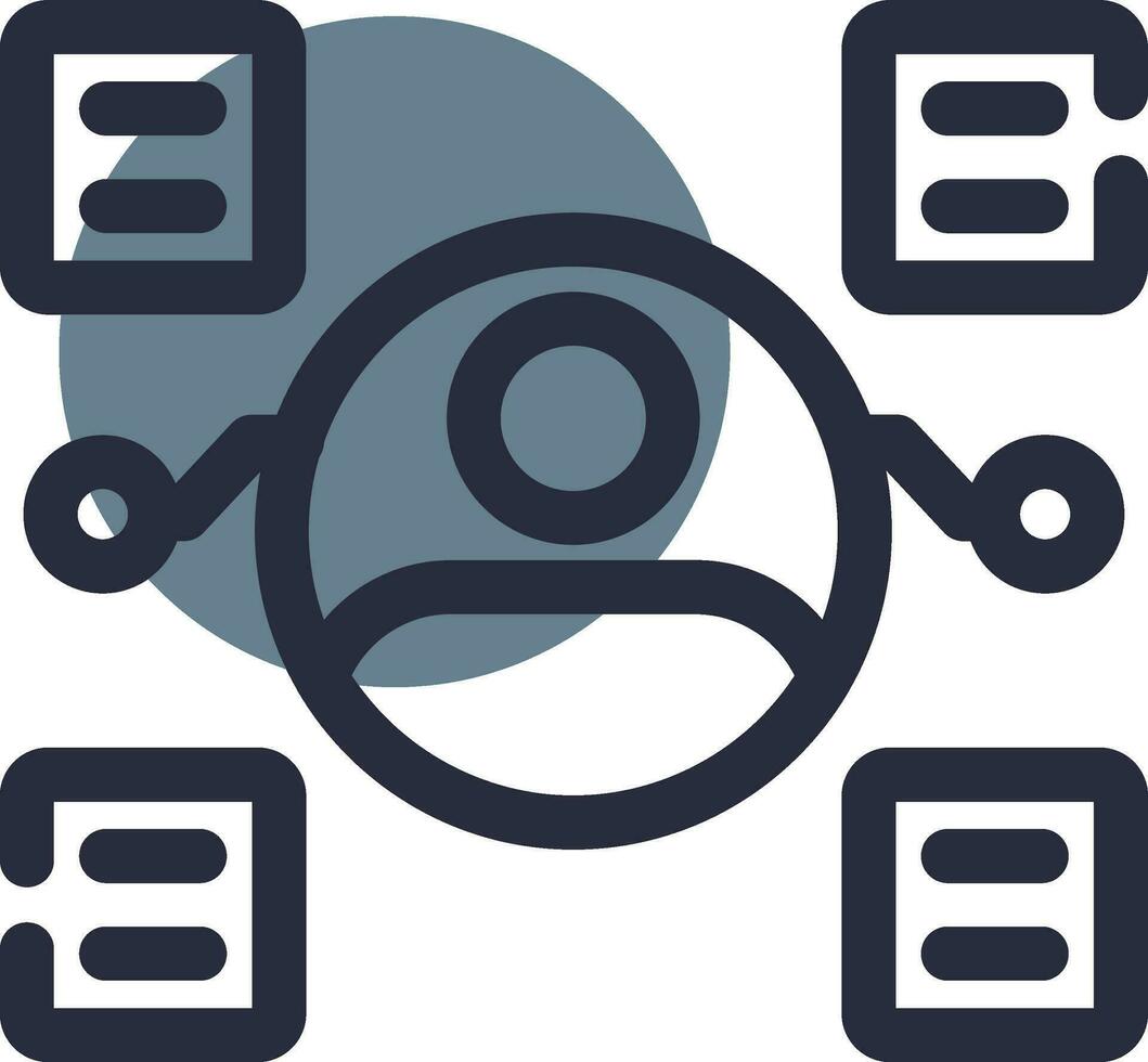User Predictions Creative Icon Design vector