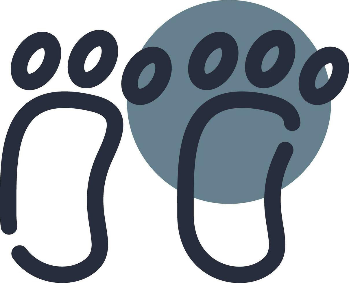 Footprint Creative Icon Design vector