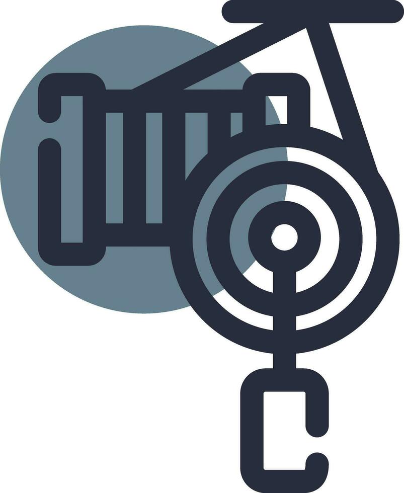 Fishing Reel Creative Icon Design vector