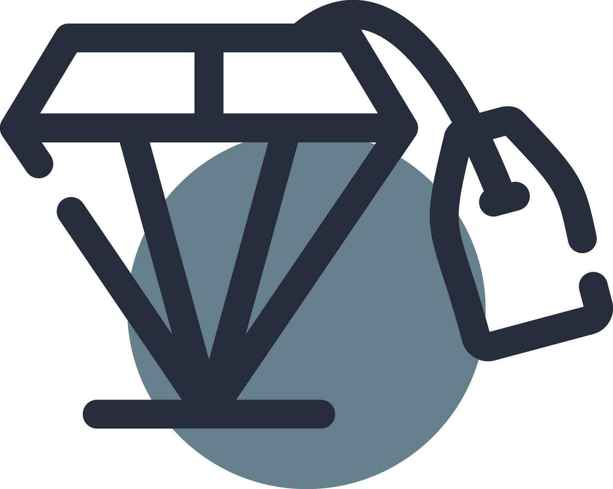 diseño de icono creativo de diamante vector