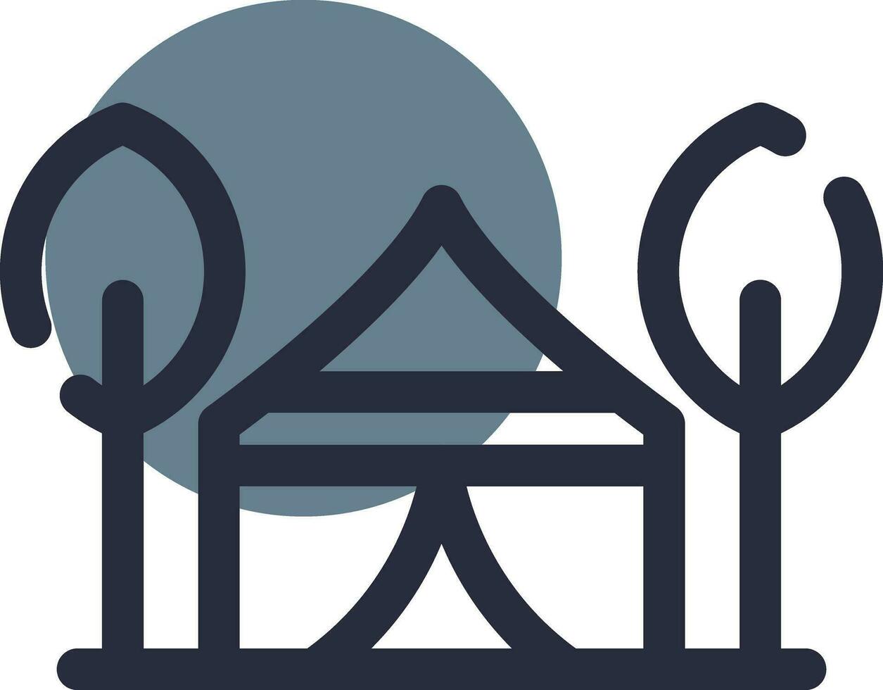 Tent Creative Icon Design vector