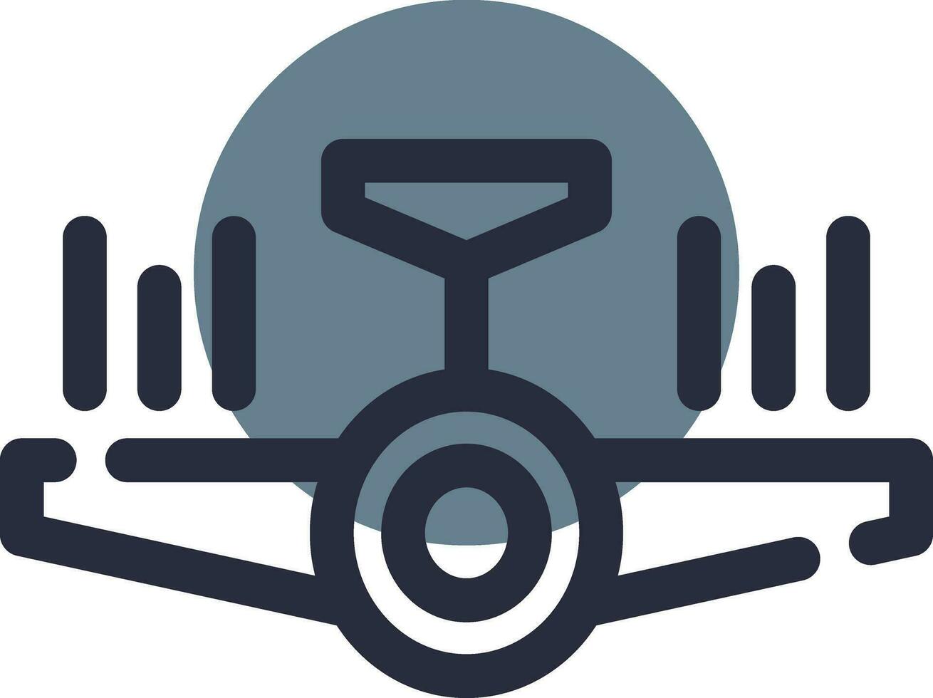 Airplane Creative Icon Design vector