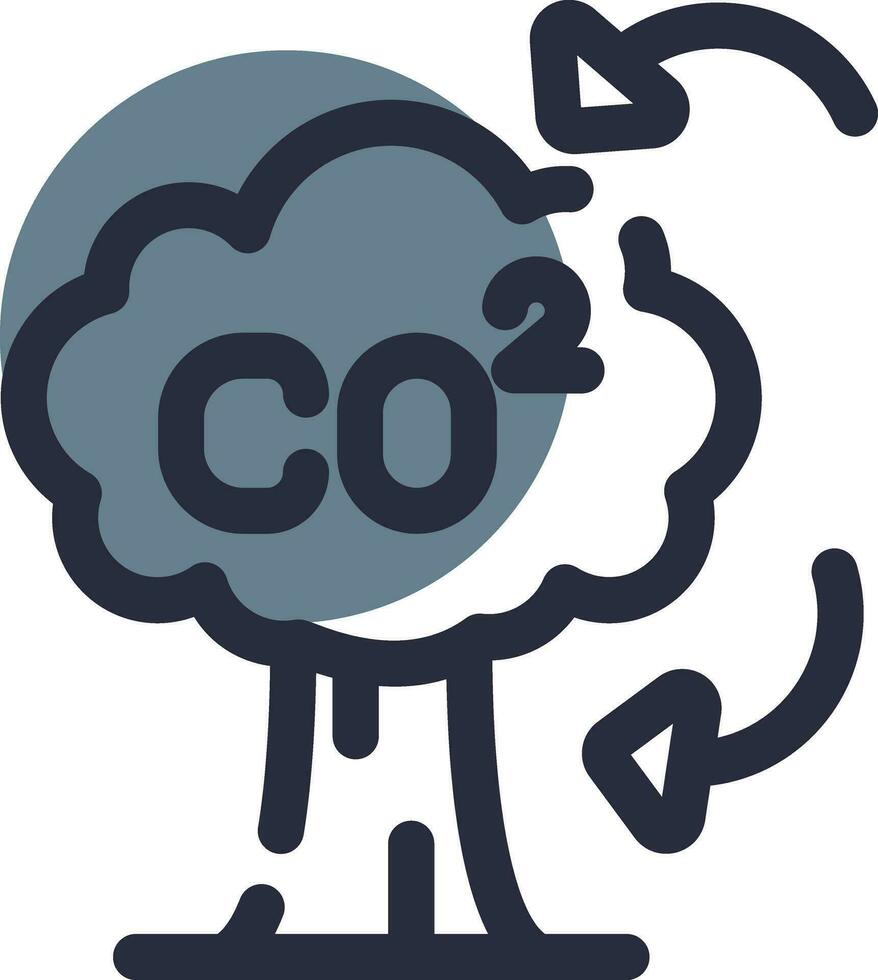 CO2 Creative Icon Design vector