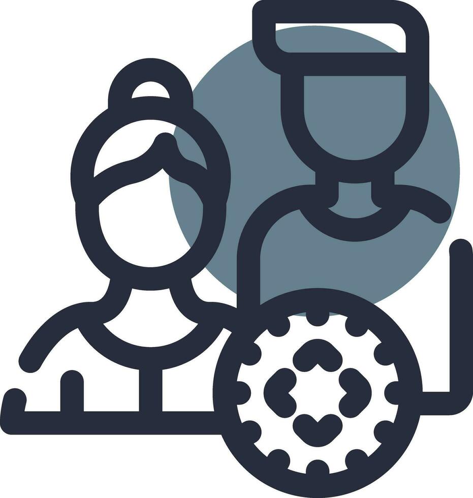 Focus Group Creative Icon Design vector