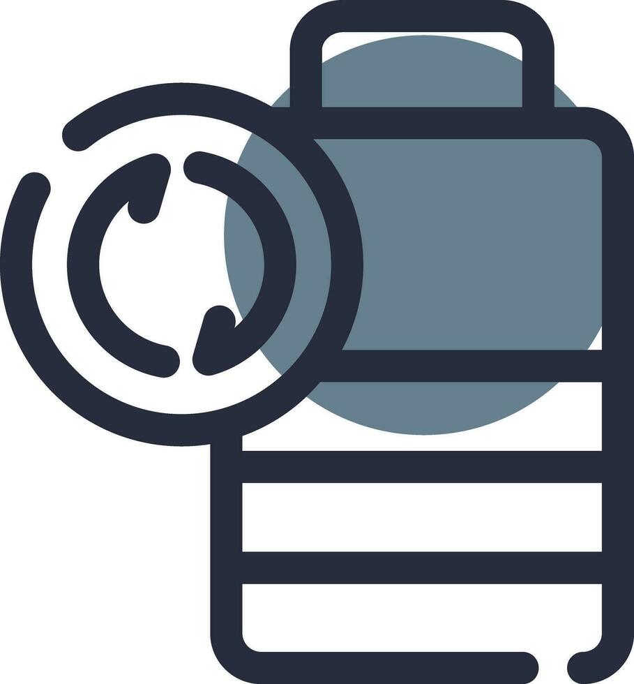 Battery Recyclings Creative Icon Design vector