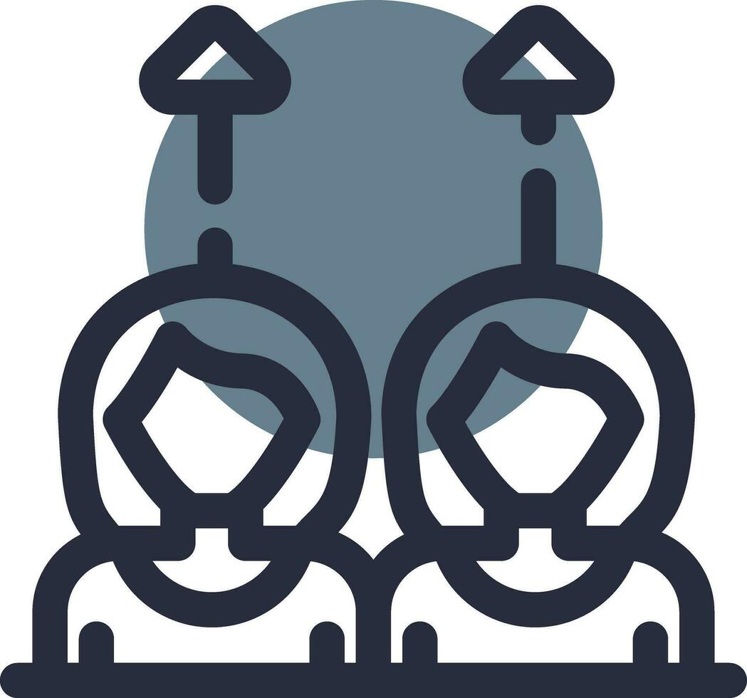 Same Approach Creative Icon Design vector