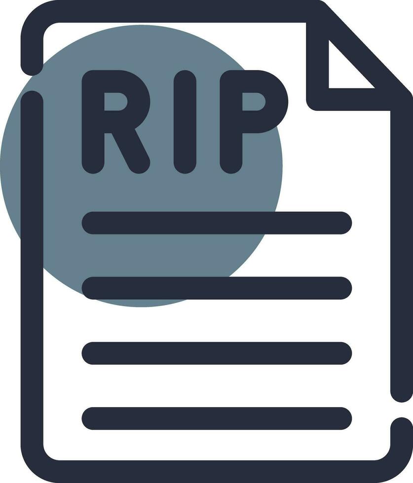 Death Certificate Creative Icon Design vector