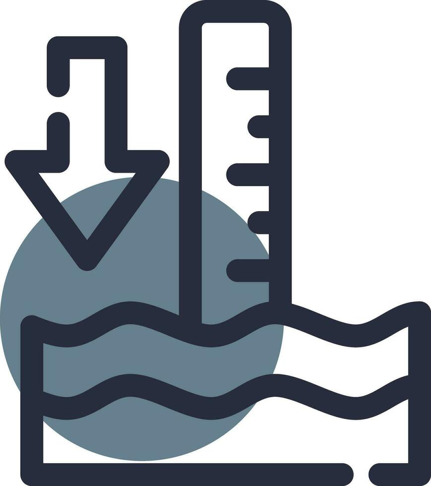 Low Tide Creative Icon Design vector
