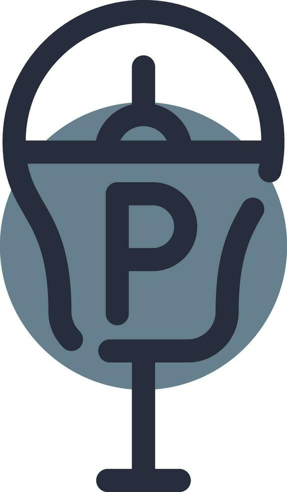 Parking Meter Creative Icon Design vector