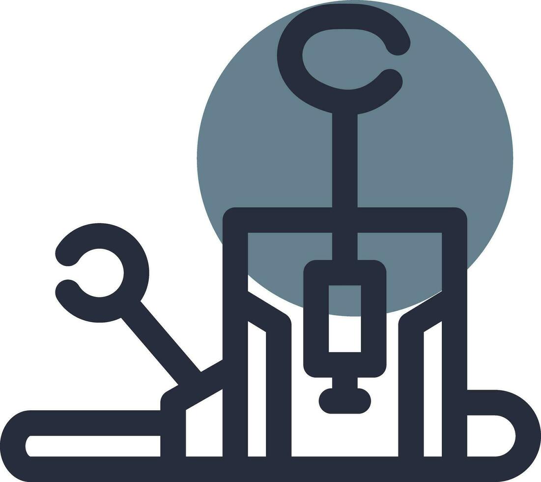 Pilates Chair Creative Icon Design vector