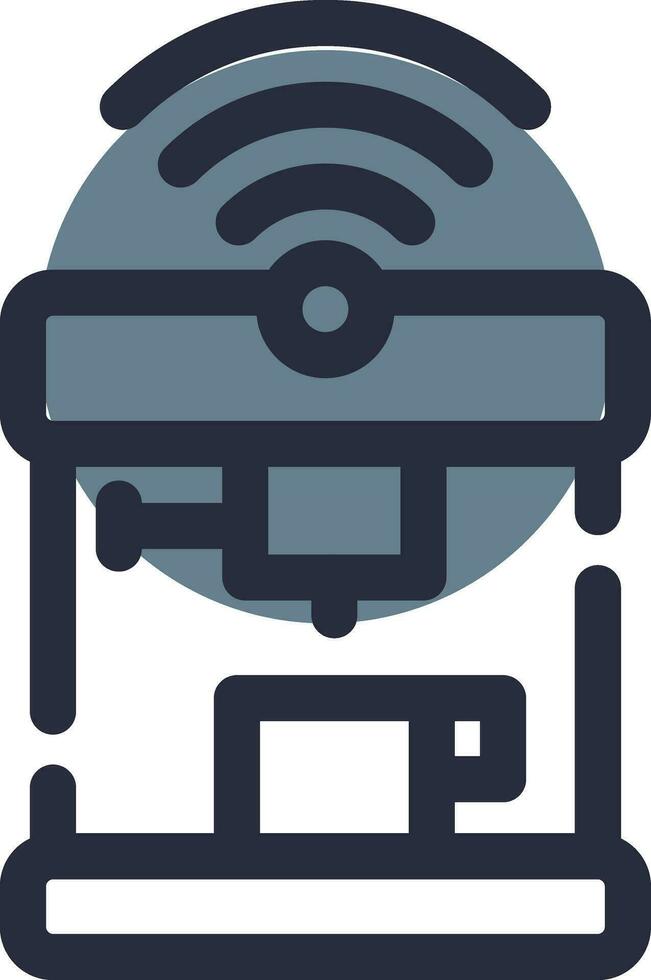 Smart Coffee Machine Creative Icon Design vector
