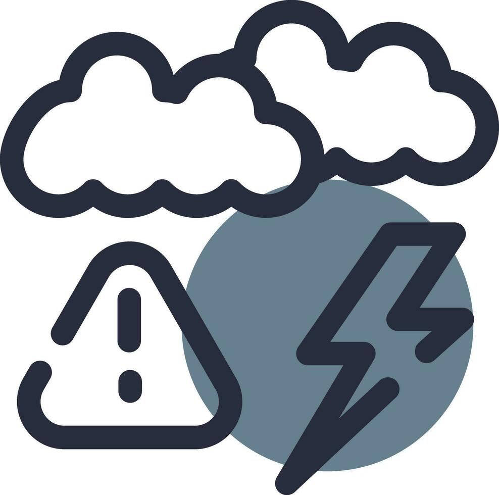 Weather Alert Creative Icon Design vector