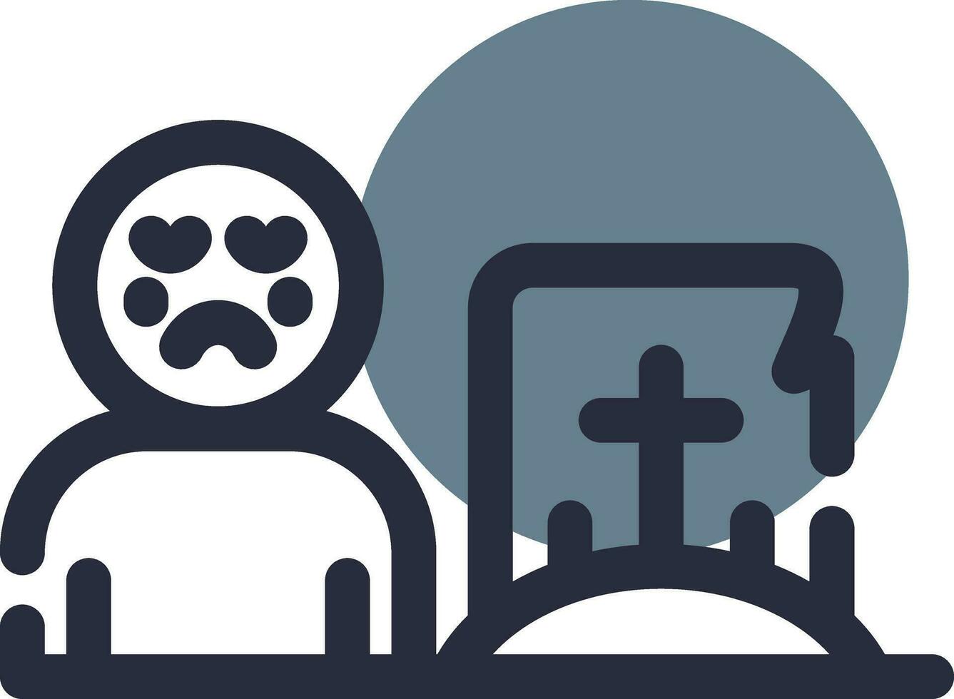 Grave Creative Icon Design vector