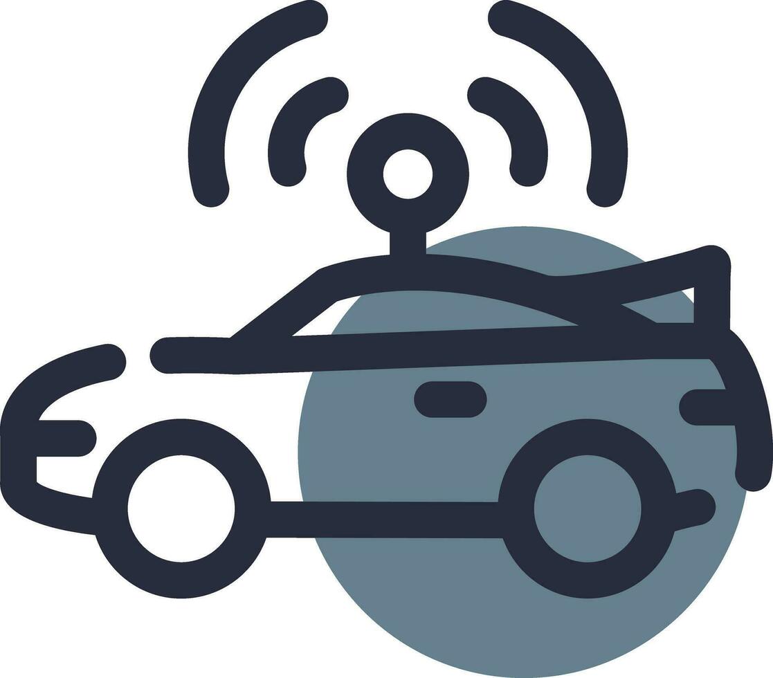 Autonomous Vehicle Creative Icon Design vector