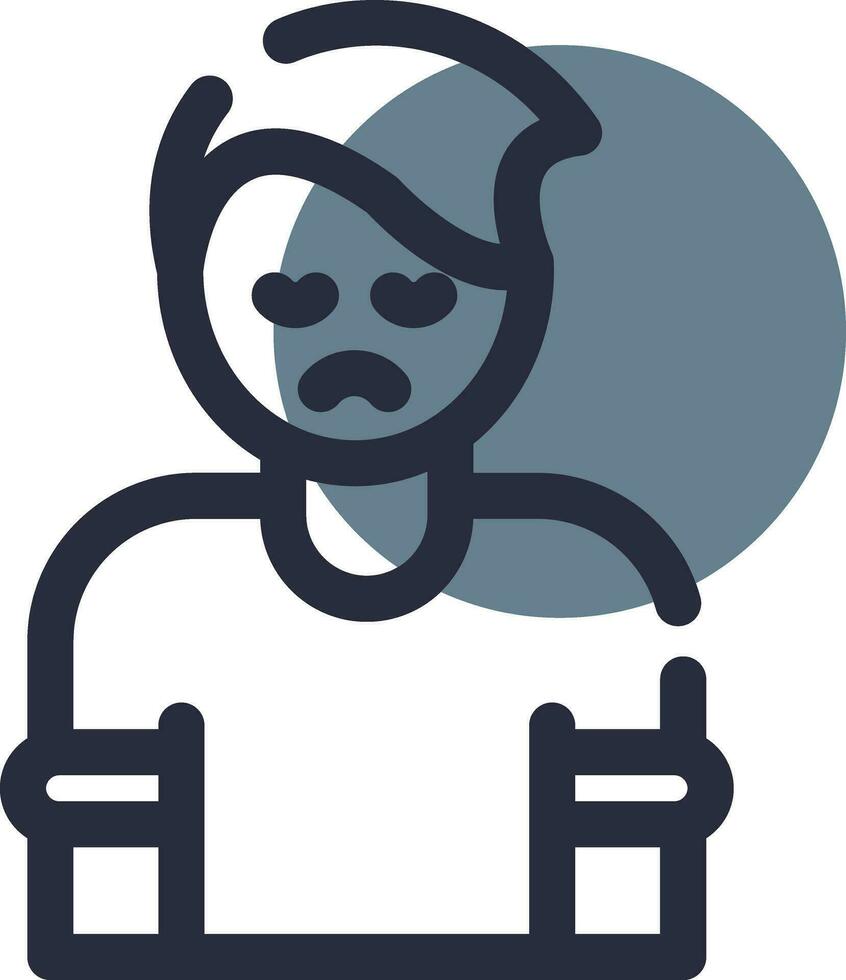 Depression Creative Icon Design vector