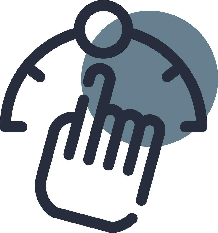 Gesture Control Creative Icon Design vector