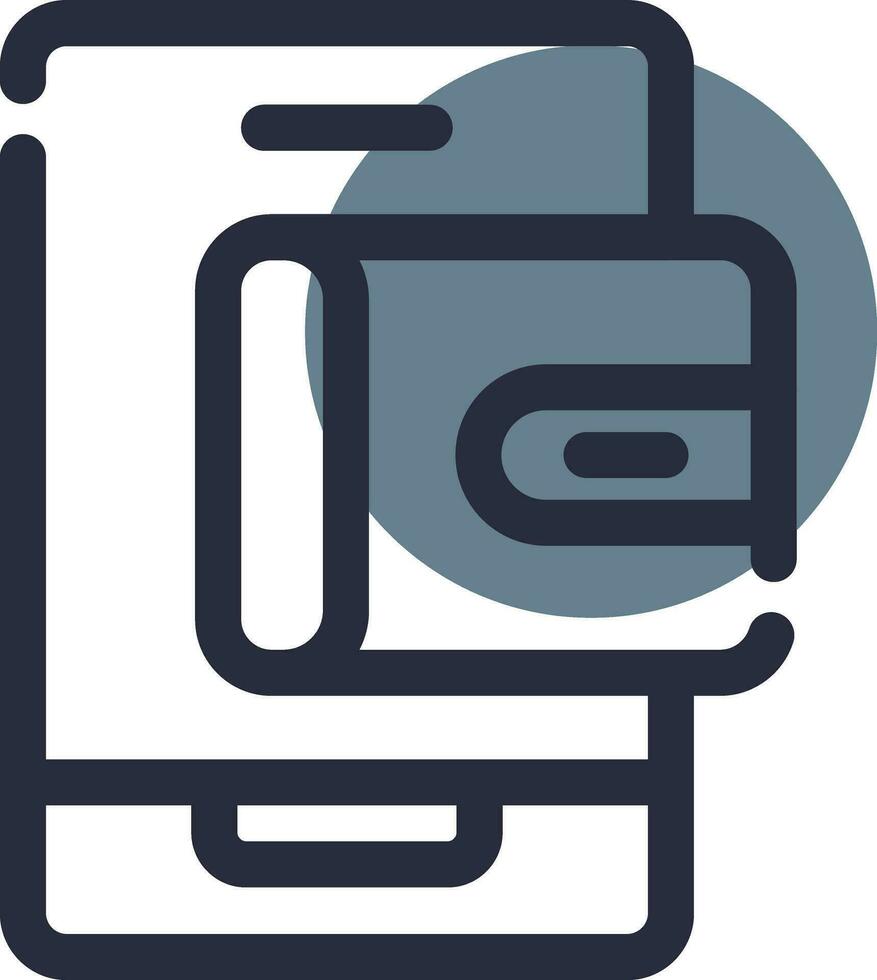 Mobile Wallet Creative Icon Design vector
