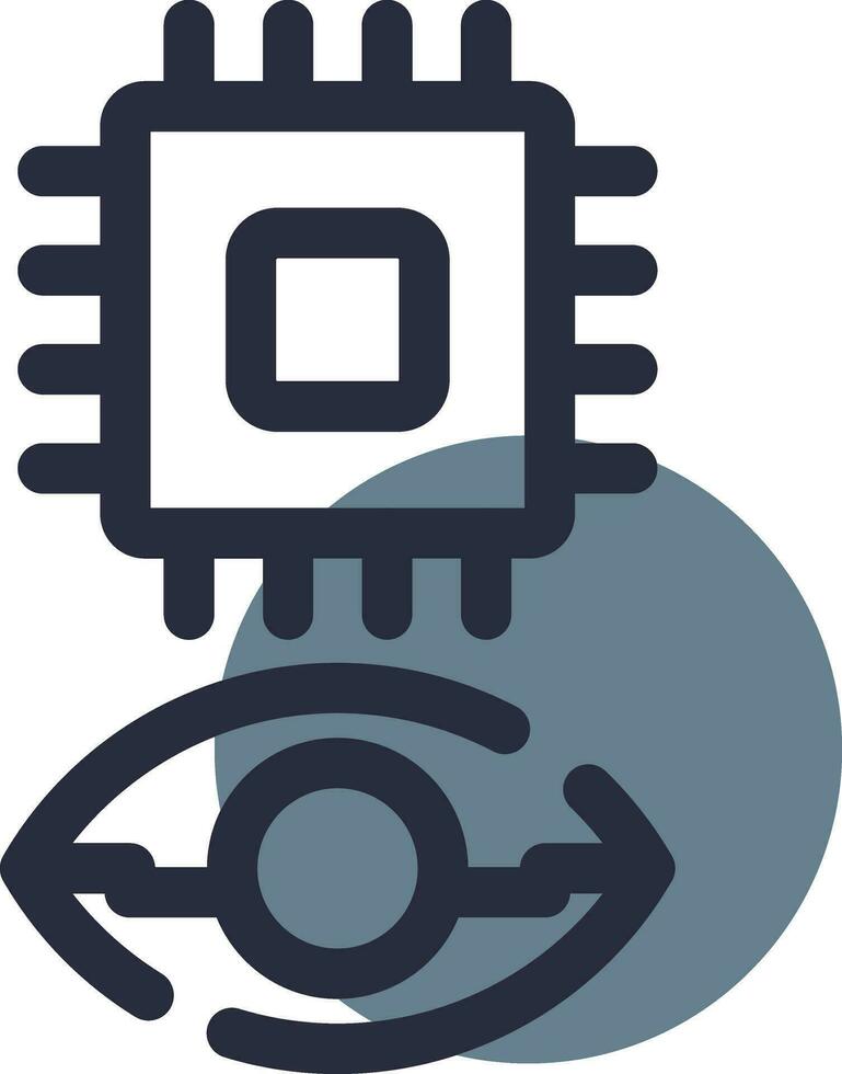 Eye Augmentation Creative Icon Design vector