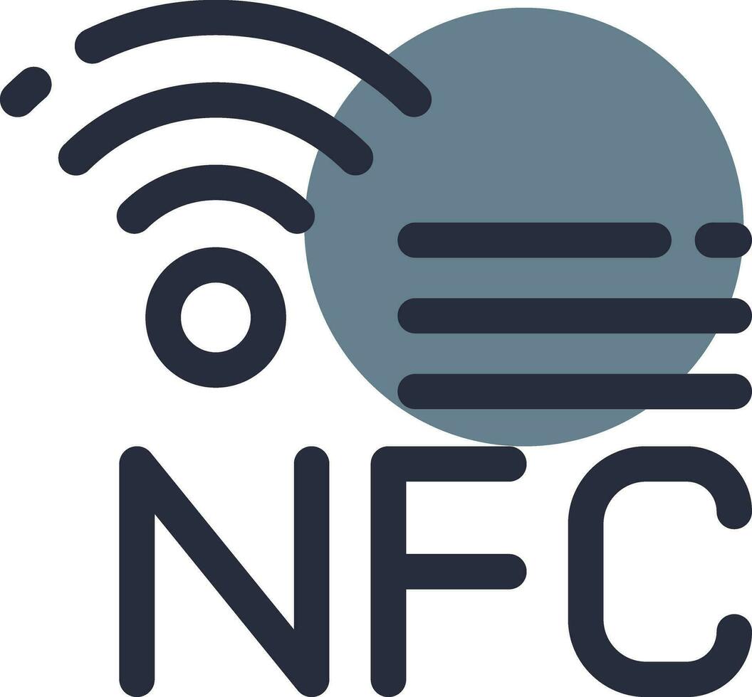 NFC Creative Icon Design vector