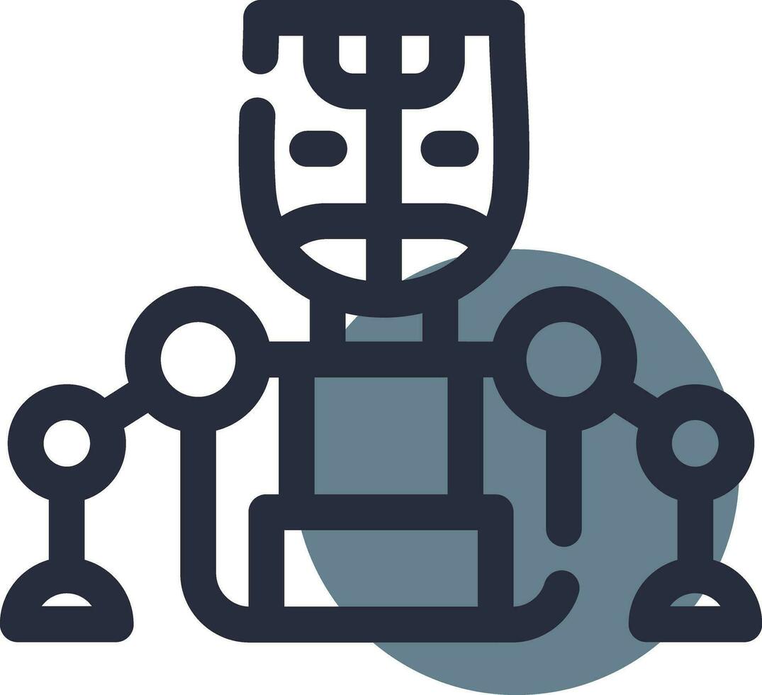 Humanoid Creative Icon Design vector