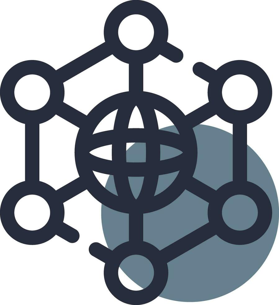 Neural Network Creative Icon Design vector