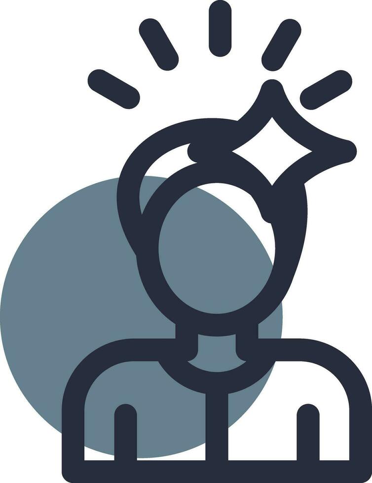 Suffering Creative Icon Design vector