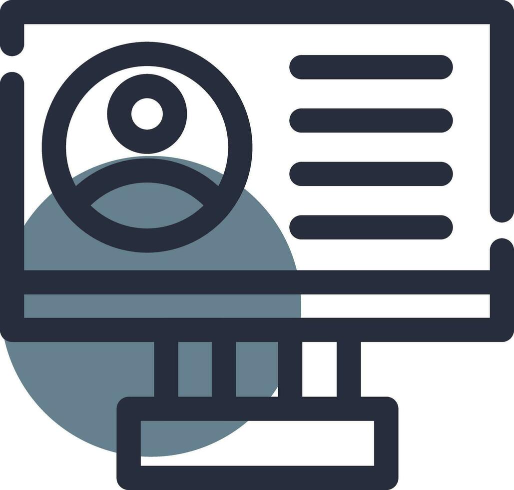 Profile Creative Icon Design vector