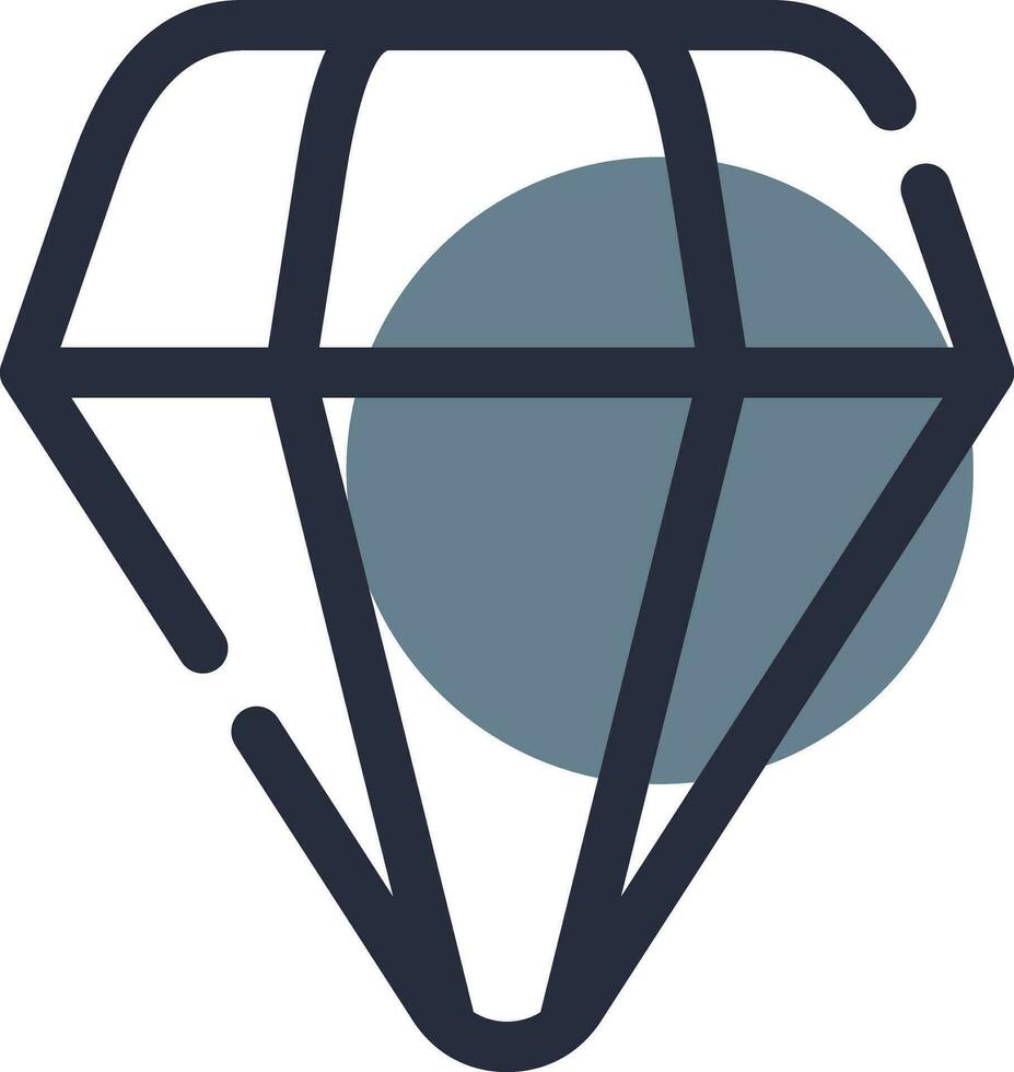 diseño de icono creativo de diamante vector