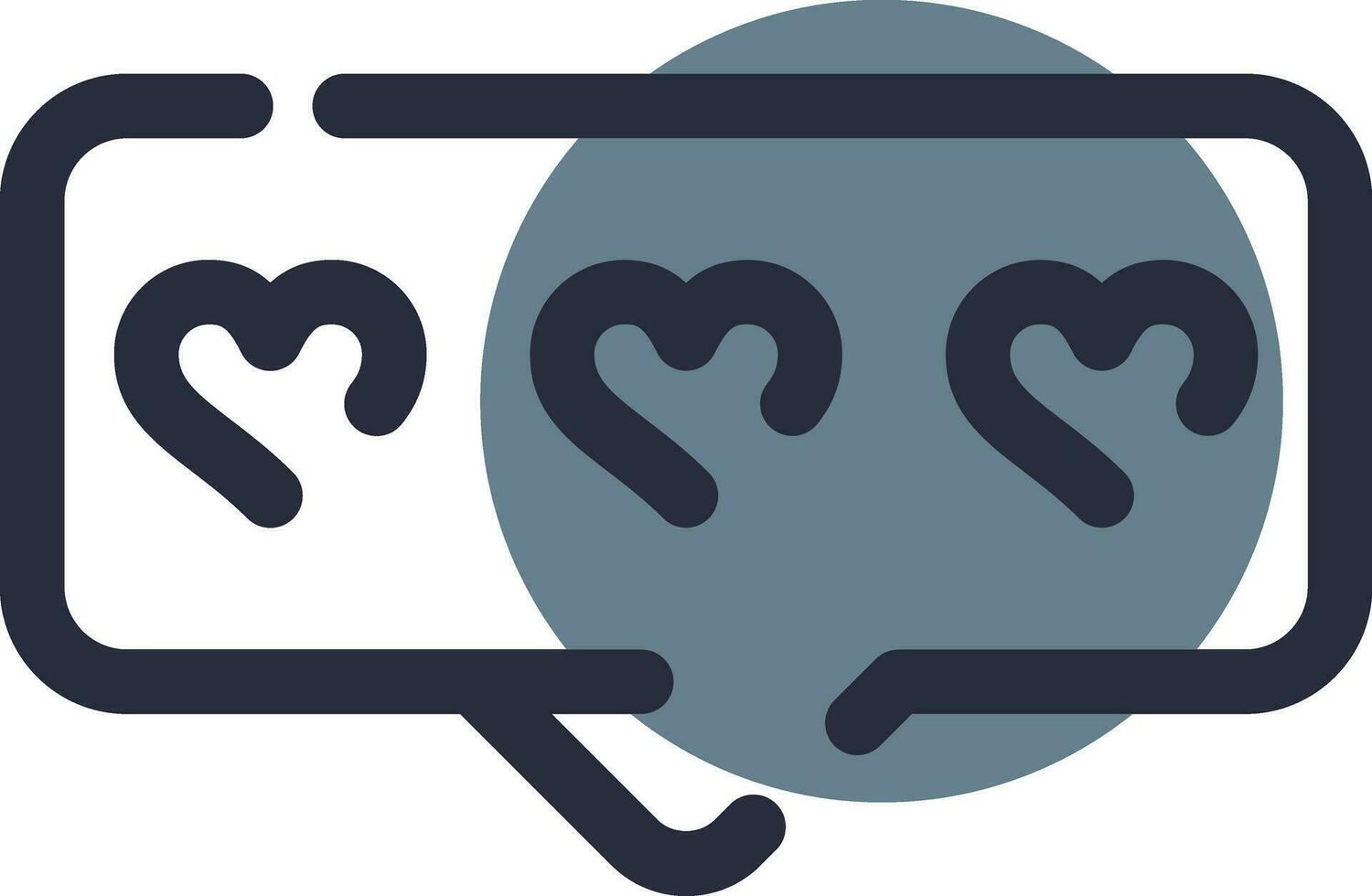 Comment Heart Creative Icon Design vector