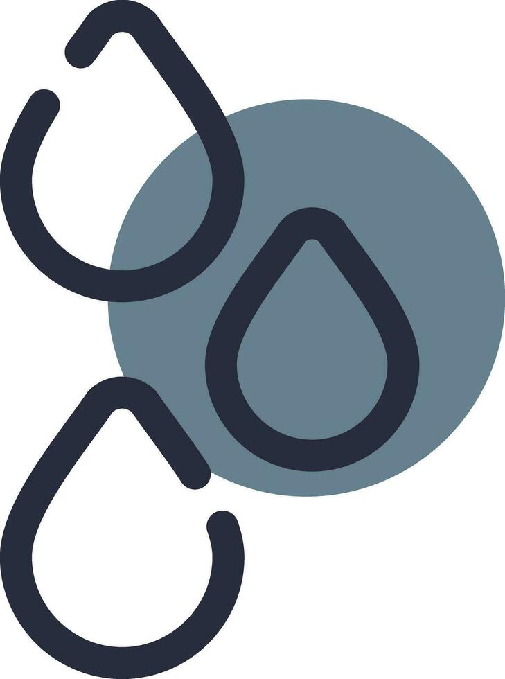 Raindrops Creative Icon Design vector