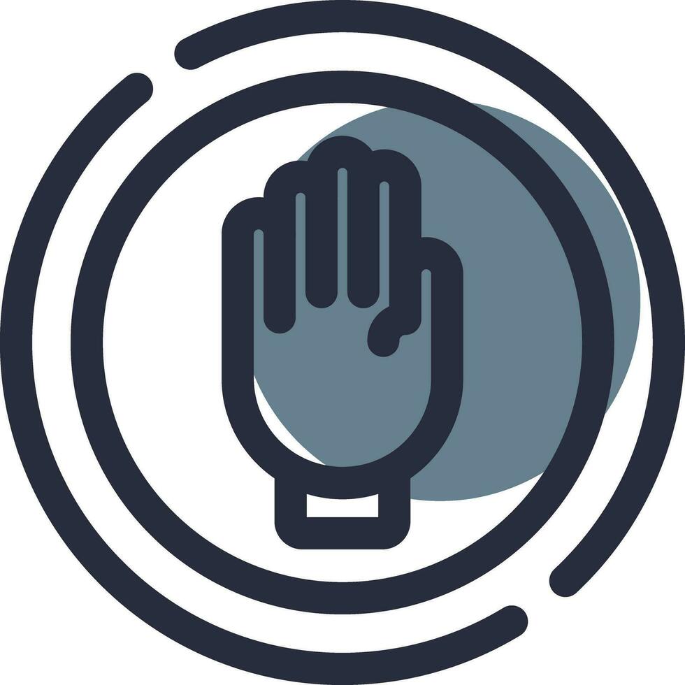 Stop Creative Icon Design vector