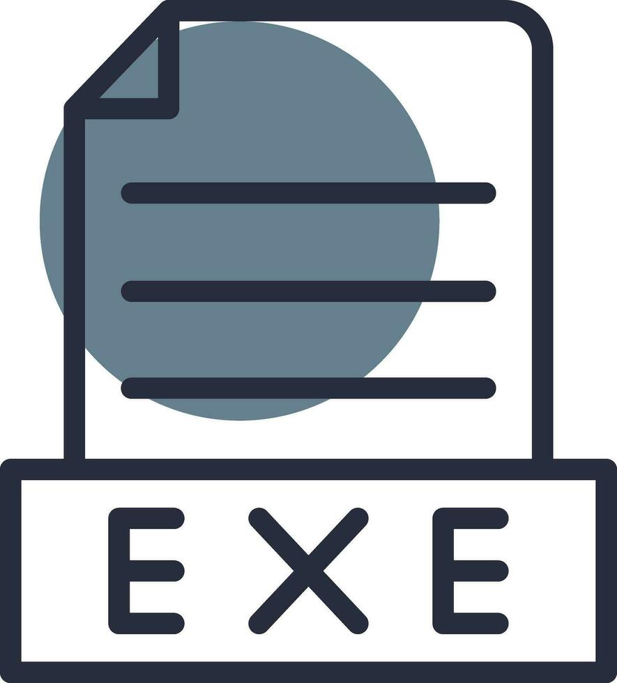 Exe Creative Icon Design vector