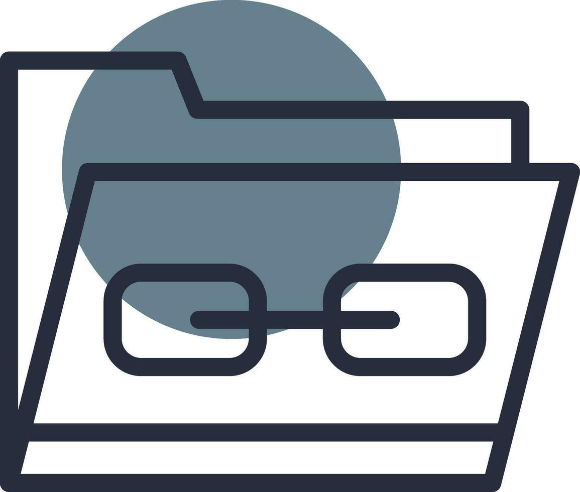 Link Folder Creative Icon Design vector